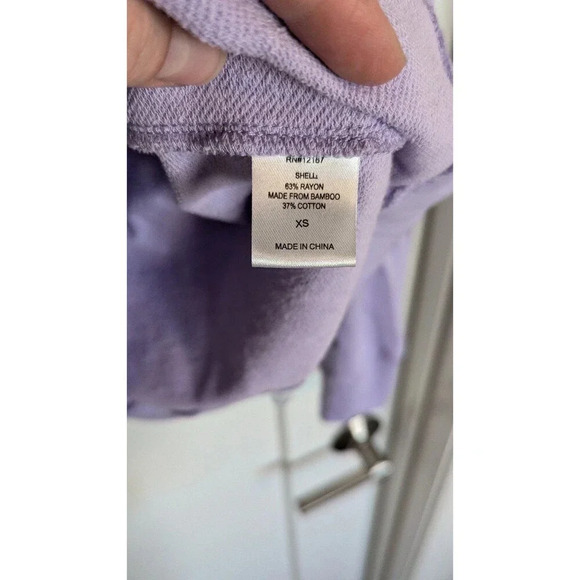 Laurie Felt Quarter Zip Lilac Purple Pullover Sweatshirt sz XS - Picture 6 of 6